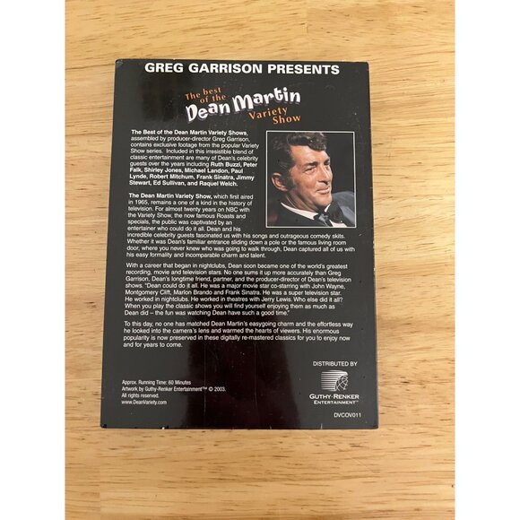 The Best Of The Dean Martin Variety Show Vol 9 DVD By Greg Garrison NEW - Picture 3 of 3